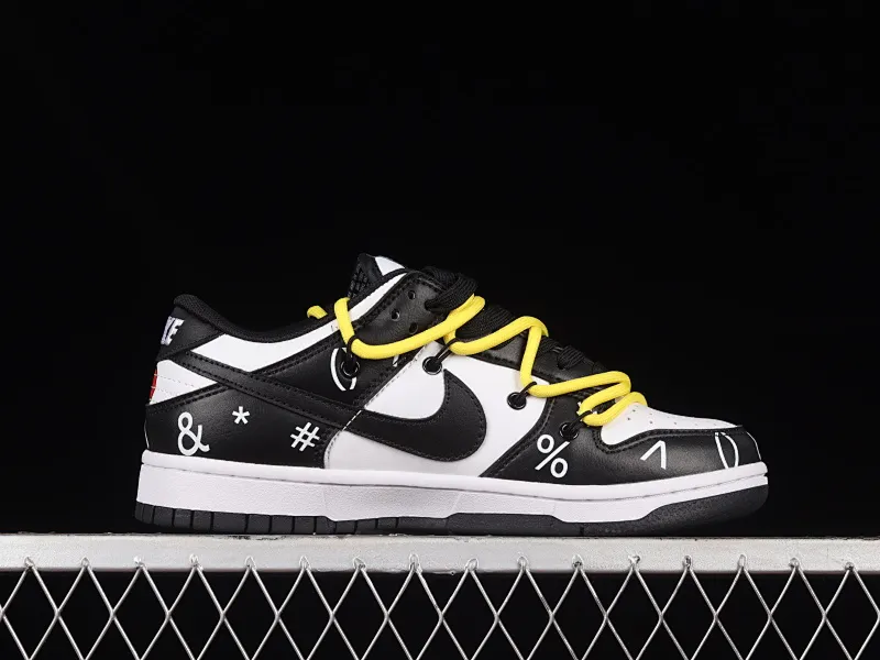 All Categories Nk SB Dunk Series Nk SB Dunk Low Low-top sneakers Nk Dunk Low Black and White Panda Code Customized version of deconstructed strap casual sneakers DD1391-100